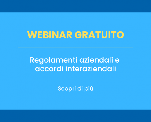 webinar 25 marzo Regolamenti aziendali e accordi interaziendali
